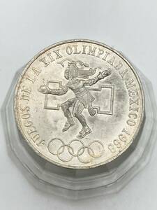 ミさ［MtY1620］銀貨　外貨　1968年 メキシコ オリンピック 記念コイン　25ペソ 五輪　コレクション品　コンパクトサイズ