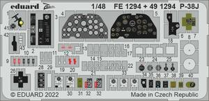 エデュアルド(FE1294) 1/48 P-38J用エッチングパーツ(タミヤ用)