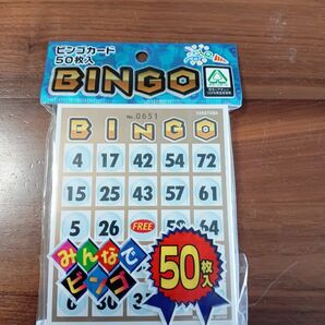 新品未使用! ビンゴ カードBINGO 50枚