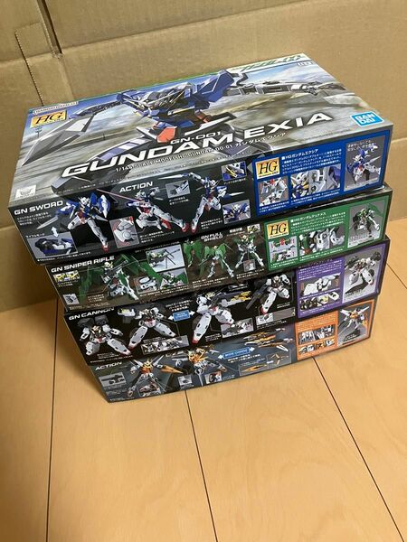 エクシア　ヴァーチェ　キュリオス　デュナメス 未組立 ガンプラ　4点セット　ソレスタルビーイング　00