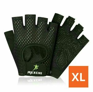 トレーニンググローブ 吸汗 速乾 筋トレ XLサイズ ブラック スポーツ 運動 スポーツグローブ 手袋