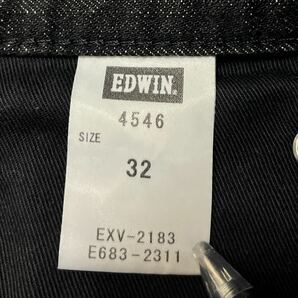 EDWIN エドウィン 4546 クロップド デニムパンツ ジーンズ ブラック W32 の画像9