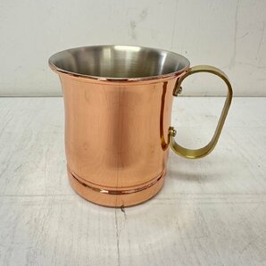 COPPER 100/ HOME WARE 銅製 マグカップ 340ml S-588 新光金属 6097の画像2