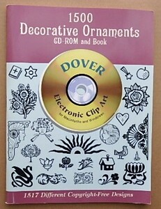 【CD付デザインブック】Decorative Ornaments CD-ROM and Book フリーデザイン1,517点【DOVER】