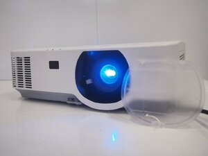 ☆【2K0405-7】 NEC プロフェッショナルモデル View Light NP-P554W 2020年式 100V レンズ保護カバー 5500ml ランプ使用時間0H 現状品