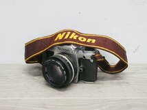 ☆【1H0401-12】 Nikon ニコン フィルムカメラ FG フィルター付き 50mm 1:1.8 ジャンク_画像1