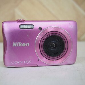 ☆【2R0417-17】 Nikon ニコン コンパクトデジタルカメラ S3700 COOLPIX 4.5-36.0mm 1:3.7-6.6 ジャンクの画像1