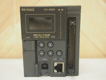 ☆【1H0409-9】 KEYENCE キーエンス Enternet内蔵CPUユニットCPU MODULE KV-5000 本体のみ 動作保証_画像2