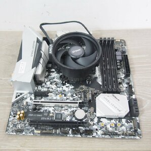 ☆【1K0409-3】 ASRock マザーボード B450M STEEL LEGEND CPU:AMDAthlon200GE ジャンクの画像2