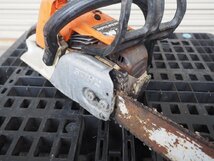 ☆【K0409-11】 STIHL スチール エンジンチェーンソー MS260 ガイドバー約450mm ジャンク_画像7