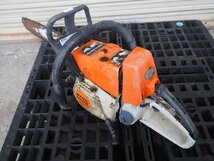 ☆【K0409-11】 STIHL スチール エンジンチェーンソー MS260 ガイドバー約450mm ジャンク_画像4