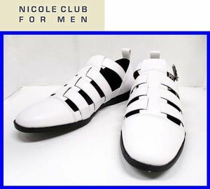 新作★25.5cm★\17600〓NICOLE CLUB FOR MENニコル〓グルカサンダルスニーカー