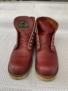 RED WING Red Wing 8166 половина иен собака бирка 1990 годы средний период 7D ( красный чай ) 16376