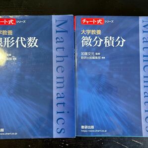 大学教養線形代数 (チャート式シリーズ）　微分積分 （チャート式シリーズ）　2冊セット