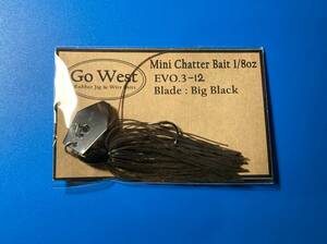 EVO.3-12 GoWest ミニチャターベイト 1/8oz (Big Black Blade) 