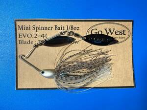 Evo.2-41 GoWestミニスピナーベイト1/8oz（Double Willow Leaf Blade）【リアブレード　DECOY#３Silver】