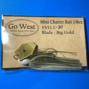 EVO.3-30 GoWest ミニチャターベイト 1/8oz (Big Gold Blade) の画像1