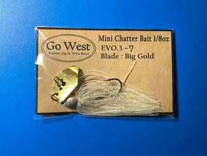 EVO.3-07 GoWest ミニチャターベイト 1/8oz (Big Gold Blade)