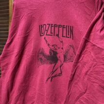 AFBE 1スタ ピンク バンド スウェット LED ZEPPELIN レッドツェッペリン 90s 00s ビンテージ アメリカ 古着 卸 仕入れ_画像1