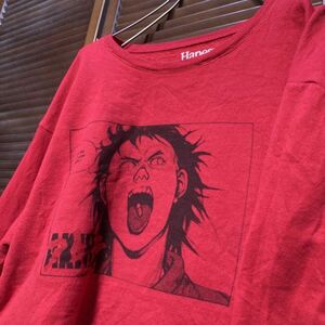 AFGQ 1スタ 赤 アニメ スウェット アキラ AKIRA 漫画 キャラ 90s 00s ビンテージ アメリカ 古着 ベール 卸 仕入れ