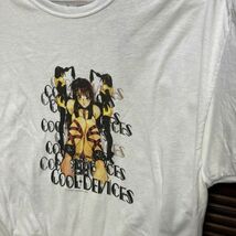 AGBU 1スタ 白 アニメ Tシャツ クールデバイシス COOL DEVICES 美少女 ピンナップガール - 90s 00s ビンテージ 古着 卸_画像4