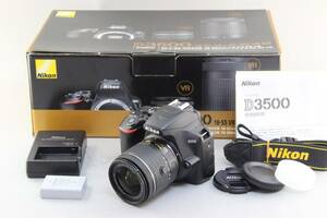 AA (新品級) Nikon ニコン D3500 AF-P NIKKOR 18-55mm VR レンズキット ショット数5999回 初期不良返品無料 領収書発行可能