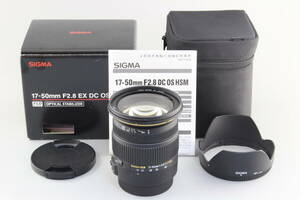 A (美品) SIGMA シグマ 17-50mm F2.8 EX DC OS HSM Canon用 初期不良返品無料 領収書発行可能