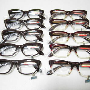 ゴールデンウイーク 在庫整理 委託品 10点まとめて アセテート 眼鏡 メガネ めがね 保管 未使用の画像1