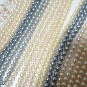 ゴールデンウイーク 遺品整理品 11点まとめて 真珠 淡水 バロック パール ネックレス ほぼSILVER刻印 アクセサリー 雑貨 の画像8
