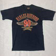 希少 90s USA製 Harley-Davidson 90th Tシャツ_画像2