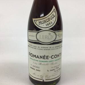 ワイン ルロワ DRC ロマネコンティ 1983 750ml 重量番号:2 (Z-2)の画像2