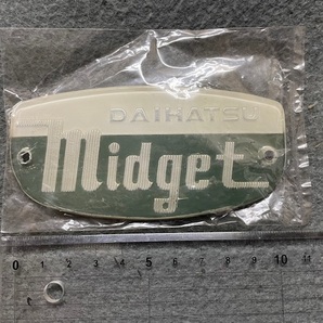 昭和レトロ ダイハツ ミゼット Midget 三輪自動車 エンブレム 綺麗 未開封 レストアベースの画像1