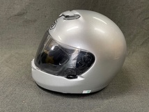 SHOEI ショウエイ RFX フルフェイスヘルメット M 57-58 シルバー　内装痛み沢山要修理　レストアベース　_画像2