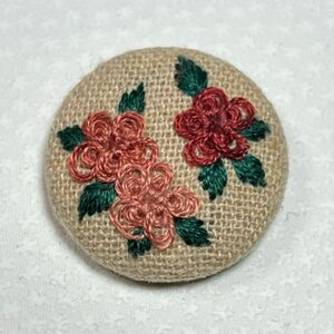 刺繍ブローチミニ　 刺繍ブローチ ハンドメイド