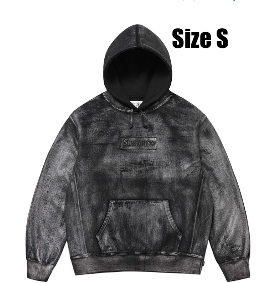 【送料無料★匿名配送★新品】SupremeシュプリームMM6 Maison Margiela Foil Box Logo Hooded Black(S)/マルジェラ ボックス ロゴ パーカー