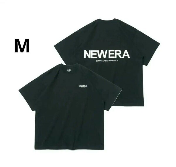 新品未使用　NEW ERA(ニューエラ )半袖 オーバーサイズド コットン Tシャツ The Origin 　ブラック　M