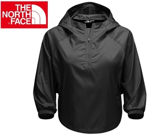 新品 日本未発売 The North Face ジムセットクロップアノラックジャケット S ブラック Tnf Black 黒 ノースフェイス 耐久性撥水 ヨガ