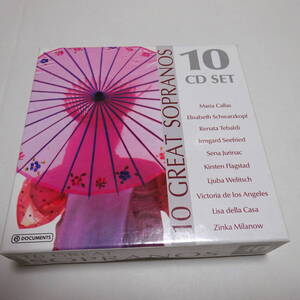 輸入盤/10CD「10 Great Sopranos」カラス/フラグスタート/シュヴァルツコップ/ミラノフ/ヴェリッチュ/デラ・カーザ/ロス・アンヘレス 他