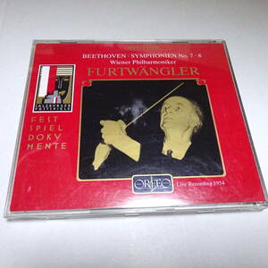 独盤/Orfeo「ベートーヴェン：交響曲第7,8番」フルトヴェングラー＆ウィーン・フィル/1954年Live