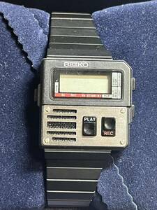 【M351】貴重品 デッドストック SEIKO ボイスノート M516-4000 説明書付き メンズ 腕時計 保管品