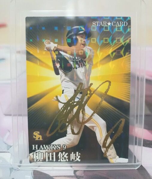 プロ野球チップス カルビー スターカード 柳田悠岐 サイン