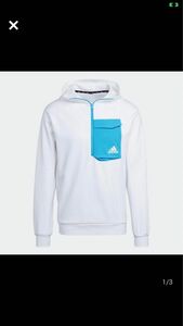 ★アディダス adidas 新品 メンズ スリムフィット ハーフジップ パーカー ジャケット XXL [HL3859-2XL]