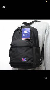 ★チャンピオン Champion 新品 クロスオーバ リュックサック バックパック デイバッグ 黒 [CH1038-0011N]