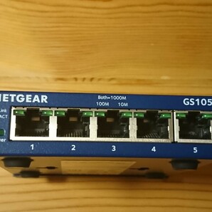 ネットギア NETGEAR スイッチングハブ 5ポート 1G 金属筐体 静音ファンレス GS105-500JPS 美品の画像2