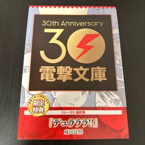 電撃文庫30周年記念　デュラララ!!　成田良悟　書き下ろしリーフレット