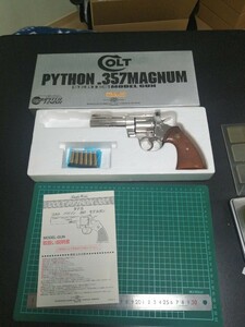 A89　モデルガン タナカ　ニッケルジュピターフィニッシュ　SPG　カートリッジ付き　インサート横　動作確認 OK　重さ　748g