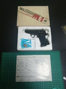 A96　モデルガン 　マルシン　ワルサーPPK/S　ワルサー　カートリッジ付き　インサート横　動作確認 OK　重さ　434g