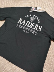 新品 未使用 Las Vegas RAIDERS オーバーシルエット 刺繍 L ブラック 黒 ラスベガス レイダース NFL ライセンス