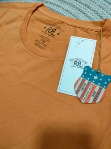 新品 定価10780 Ron Herman RRL 別注 ロンハーマン 半袖 Tシャツ XXL ウォッシュ オレンジ ロンハーマン メンズ ラルフローレン