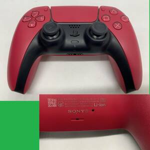 ジャンク sony プレイステーション5用 PS5 ワイヤレスコントローラー DualSense 純正 コズミックレッド CFI-ZCT1J Wireless Controller